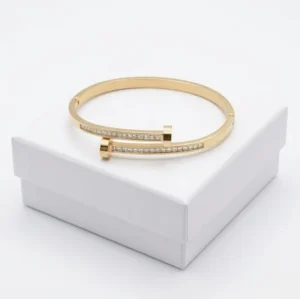 Anti-Tarnish Nail Bracelet | 18K Gold PVD Plated