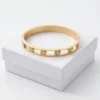 Five-Leaf Clover Anti-Tarnish Bracelet | 18K Gold PVD