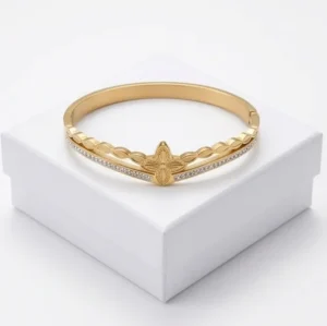 Crown Tiara Anti-Tarnish Bracelet | 18K Gold PVD