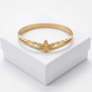 Crown Tiara Anti-Tarnish Bracelet | 18K Gold PVD