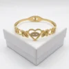 Evil Eye Heart Bracelet | Anti-Tarnish 18K Gold PVD