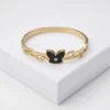 Black Butterfly Anti-Tarnish Bracelet | 18K Gold Plating