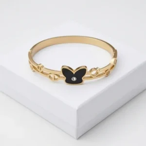 Black Butterfly Anti-Tarnish Bracelet | 18K Gold Plating