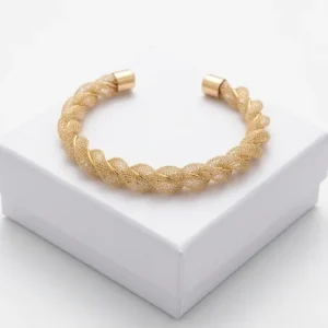 Twisted Mesh Anti-Tarnish Bracelet | 18K Gold Plating