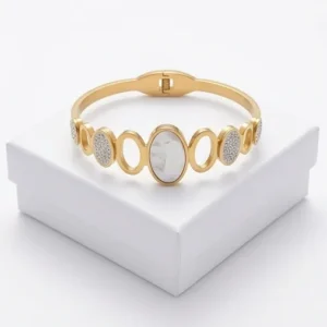 Opal Oval Anti-Tarnish Bracelet | 18K Gold Plating