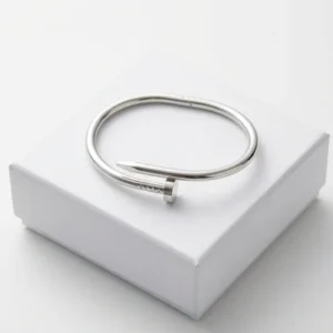 Nail Design Bracelet Anti-Tarnish | Silver Colour Plating