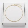 Box Link Anti-Tarnish Chain | 18K Gold Plating
