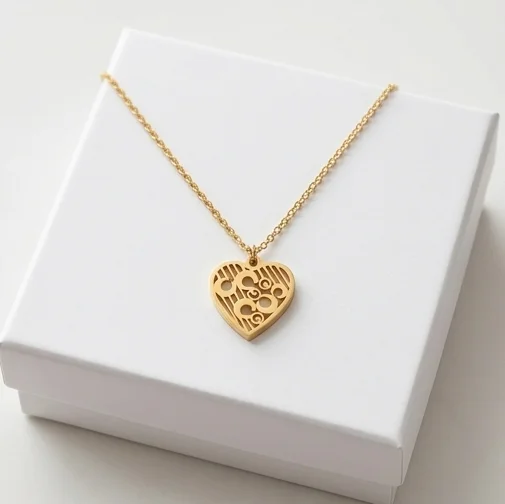 Eternal Heart Anti-Tarnish Chain With Pendent | 18K Gold plating