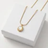 Opal Orb Anti-Tarnish Chain With Pendent| 18K Gold Plating