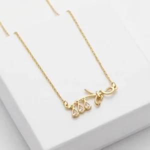 Floral Vine Anti-Tarnish Chain With Pendent | 18K Gold Plating