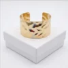 Hammered Molten Style Anti-Tarnish Bracelet | 18K Gold Plating