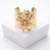 Bloom Cuff Anti-Tarnish Bracelet | 18K Gold Plating