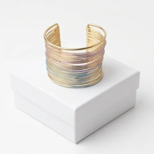 Rainbow Coil Anti-Tarnish Bracelet | 18K Gold plating