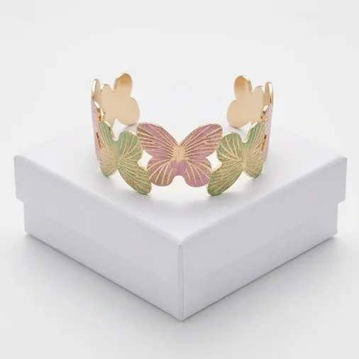 Butterfly Garden Anti-Tarnish Bracelet | 18K Gold plating