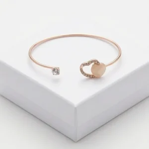 Radiant Heart Fashion Bracelet | Rose Gold Plating