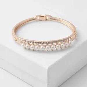 Royal Pearl Fashion Bracelet | Rose Gold Plating