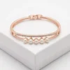 Graceful Pearl Fashion Bracelet | Rose Gold Plating