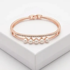 Graceful Pearl Fashion Bracelet | Rose Gold Plating