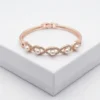 Infinity Pearl Fashion Bracelet | Rose Gold Plating