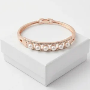 Radiant Pearl Fashion Bracelet | Rose Gold Plating