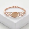 Oval Medallion Fashion Bracelet | Rose Gold Plating