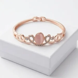 Tiara Medallion Fashion Bracelet | Rose Gold Plating