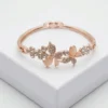 Floral Vine Fashion Bracelet | Rose Gold Plating