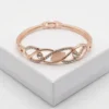 Serpentine Wave Fashion Bracelet | Rose Gold Plating