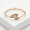 Luminous Petal Fashion Bracelet | Rose Gold Plating