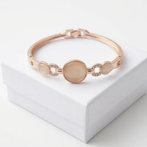 Trilogy Orb Fashion Bracelet | Rose Gold Plating