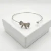 Crystal Bow Fashion Bracelet | Silver Plating