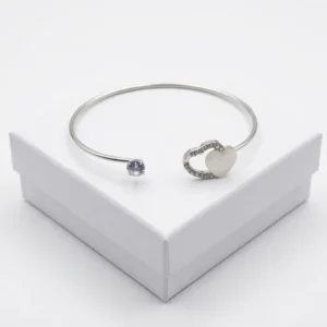 Amore Heart Fashion Bracelet | Silver Plating