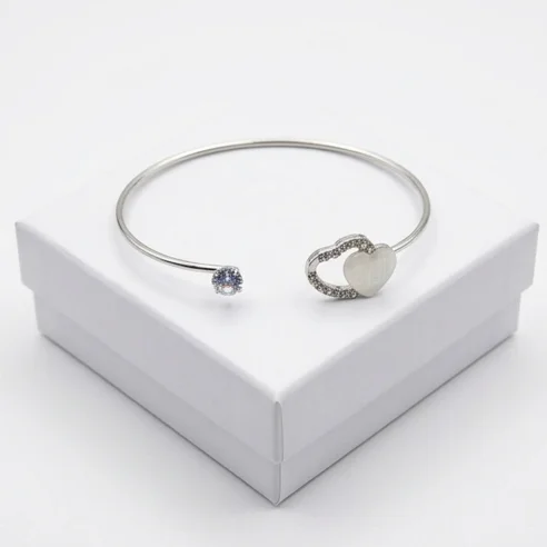 Amore Heart Fashion Bracelet | Silver Plating