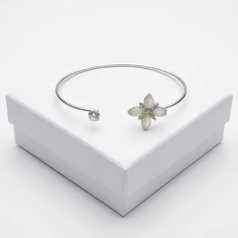 Ethereal Blossom Fashion Bracelet | Silver Plating