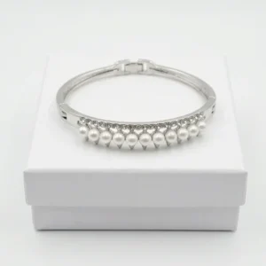 Pearl Fringe Fashion Bracelet | Silver Plating