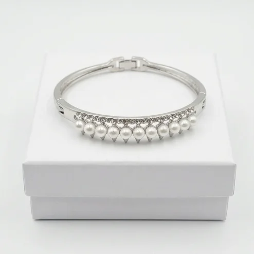 Pearl Fringe Fashion Bracelet | Silver Plating