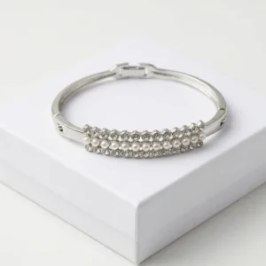 Glimmer Pearl Fashion Bracelet | Silver Plating