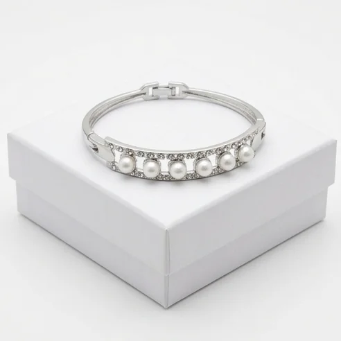 Aura Marquise Fashion Bracelet | Silver Plating