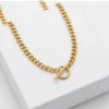 Toggle Curb Anti-Tarnish Chain | Gold Finishing