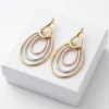Aurora Multi-Loop Tri-Metal Ear Ring | Gold Plating