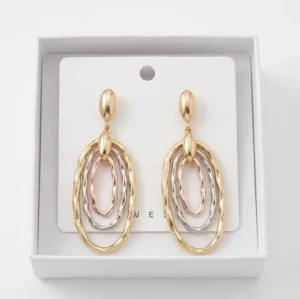 Knot Dangle Anti-Tarnish Ear Ring | Gold Plating