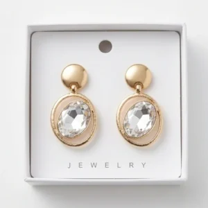 Celestial Crystal Anti-Tarnish Ear Ring | 18K Gold Plating