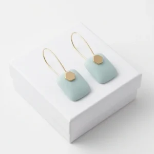 Arctic Hex Geometric Ear Ring | 18K Gold Plating