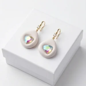 Opal Prism Anti-Tarnish Ear Ring | 18K Gold Plating