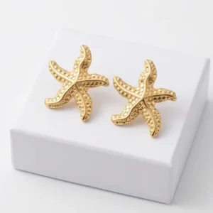 Marina Starfish Design Anti-Tarnish Ear Ring | 18K Gold Plating