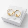Swirl Orbital Anti-Tarnish Ear Ring | 18K Gold Plating