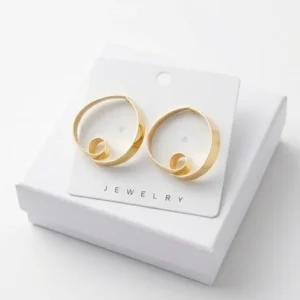 Swirl Orbital Anti-Tarnish Ear Ring | 18K Gold Plating