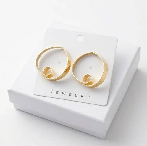 Swirl Orbital Anti-Tarnish Ear Ring | 18K Gold Plating
