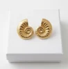 Sea Shell Anti-Tarnish Ear Ring | 18K Gold Plating