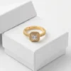 Elysian Halo Anti-Tarnish Finger Ring | 18K Gold Plating